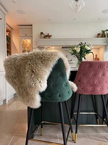 Nordic Hides And Skins Oyster Sheepskin Rug | Real Sheepskin Rug | Sheepskin Rug| Cream Sheepskin Rug | XL Genuine Sheepskin Rug/Single Sheepskin Rug | 100cm x 60cm Sheepskin Throw