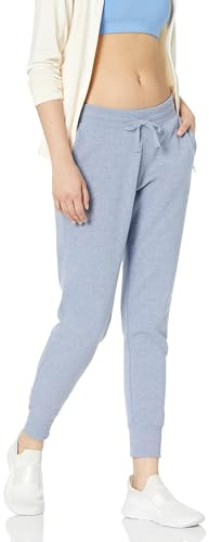 Amazon Essentials Pantaloni sportivi da donna in pile (disponibili in taglie forti), blu indaco erica, L