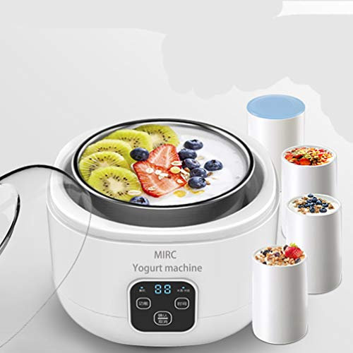 Máquina de yogurt multifuncional, mini máquina de yogurt completamente automática, 4 latas