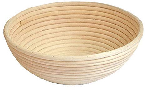 Bread Fermentation Basket, Made by Hand Vine Jiaomu, 3 Shapes, Very Suitable for Bakers, Yeast Fermentation Basket (White Round, 6.2X2.3 inches)