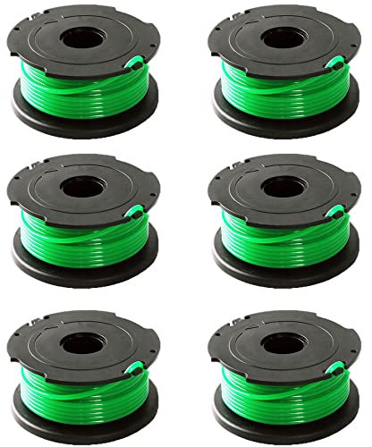 Chuancheng Trimmer Spool Lines Green For Black & Decker GL7033 GL9035 GL8033 String Trimmer Strimmer A6482 (6Pcs)