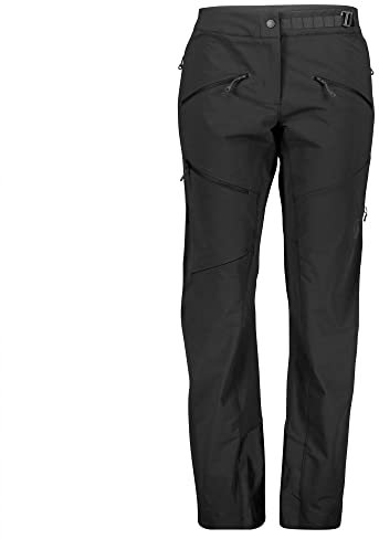 Scott W Explorair Softshell Pants Schwarz - Leichte robuste Damen Ganzjahres Tourenhose, Größe L - Farbe Black