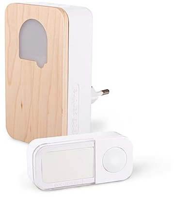 SCS Sentinel, CSF0104, Carillon SONE Cosy Sans Fil et Sans Pile, Sonnette Extérieure Etanche, Portée jusqu'à 150 m en champ libre, Haute résistance bouton poussoir, 100% Autonome, IP65