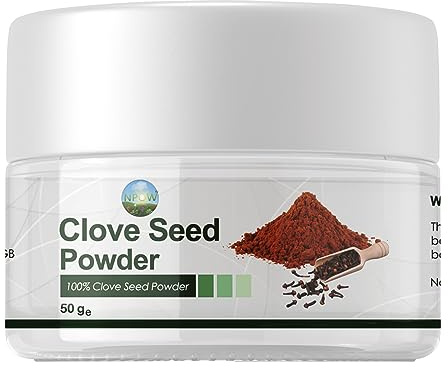 NPOW Clove Seed Powder, 100% Naturally Pure and Gently Dried Ground Clove Powder - Premium Quality, Used for Flavoring Marinades & Other Dishes, Vegan & GMO Free -50g