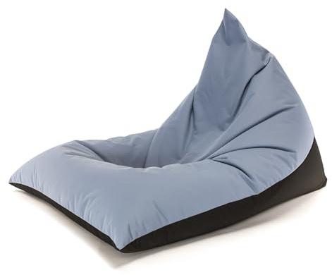 Ecopuf wetterfester Outdoor Sitzsack Lazy M - Bean Bag mit EPS-Perlenfüllung, schmutzabweisend und reißfest – ideal für Garten, Terrasse und Balkon – bequem & langlebig