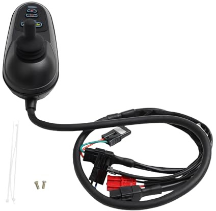 Silla de ruedas eléctrica joystick controlador con freno silla de ruedas eléctrica joystick controlador velocidad ajustable 5 velocidades controlador 4P cepillado para sillas de ruedas eléctricas