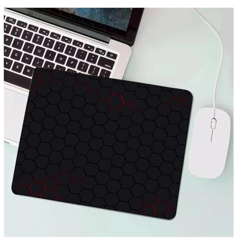 Pengchang Anime Hexagonal Honeycomb Mauspad Gaming Zubehör Gabinete PC Gamer Computer Tastatur Schreibtisch Matte Gummi Laptop Kleines Mousepad(A-30,20x25cm)