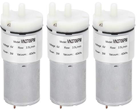 YUKOFE Mini Water Pump, Quiet, 6V DC Low Voltage, Compact Aquarium, Pond, Fountain, Hydroponic Pump, Safe and Easy to Maintain
