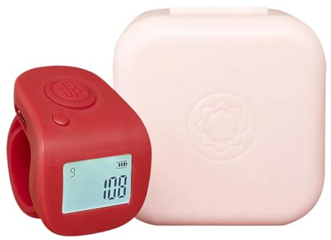 JINGLING Counter Clicker, Clicker Counter | Digitale LED-Anzeige tragbar mit Fingerringdesign | tragbarer Counting Clicker, Zubehör für Leichtathletik-Ausrüstung