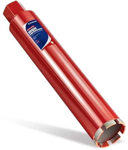 DaduoRi Premium 3 Wet Core Drill Bit for Hard Concrete with High-Density Diamond, Precision-Welded Segments, 1-1/4-7 UNC x 14 Depth, Industrial Grade for Concrete Rebar, Brick, Masonry, Asphalt