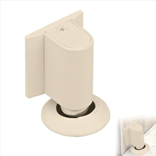 Türstopper Boden Starker Magnetischer - Magnetischer Türstopper Selbstklebend, Magnetic Door Stopper, Selbstklebend Schwer Türhalter, Wandschutz Türfeststeller für Zimmer Büros Bäder (Weiß)