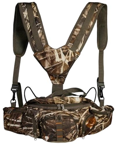 Sac Banane de Chasse, Sacs à Dos de Chasse légers et Portables, Sac Banane Camouflage Multi-Poches pour l'extérieur