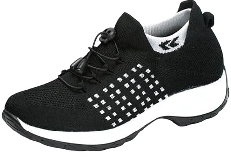 Zapatillas Ortopédicas para Mujer Zapatos sin Cordones Caminar Transpirables Ligeras Sneakers Cojín Aire Ligero Correr Fitness Flexibles Elegantes Ideales el Dia