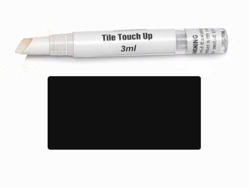 V-Fix Tile Touch Up Paint Pen – Scratch & Chip Repair for Ceramic & Porcelain Tiles, Water-Based - 3ml (Black)