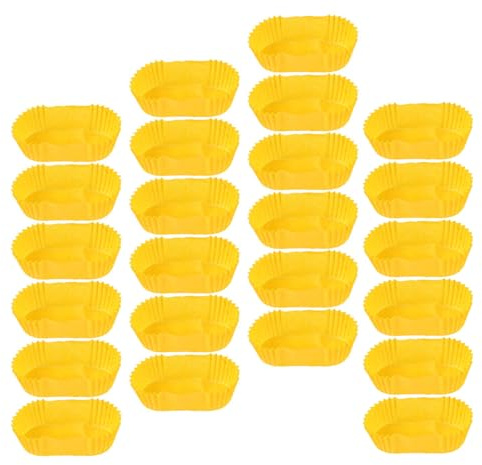 Homoyoyo 2000 Pirottini di Carta Rettangolari per Dolci da Forno, Resistenti All'olio, Multiuso in Carta Gialla per Ristoranti e Celebrazioni