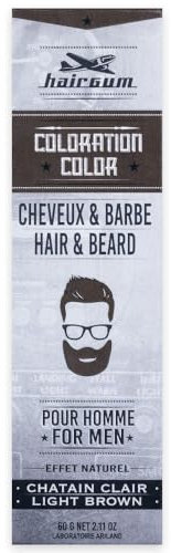 Hair Gum - Tinta per capelli e barba, colore: Castano chiaro