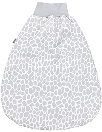 TupTam Baby Unisex Strampelsack mit breitem Bund Wattiert, Farbe: Giraffe, Größe: 0-6 Monate