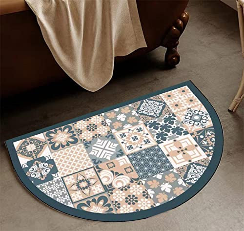 Badezimmerteppich, Badematte Rutschfest, 120x160cm Bad Teppich LäUfer, Duschmatte, Badteppich Badvorleger Rutschfest Waschbar, Antirutschmatte Dusche, Teppich Badezimmer, Bathroom Bath Mat, Halbkreis