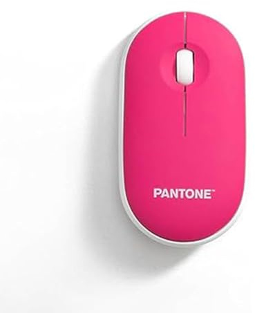 Celly, Mouse Con Dongle Linea Pantone, Mouse Wireless con Silent Click, Leggero e Sottile, DPI Regolabile, con Dongle Integrato, Compatibilità Universale, Peach Rose
