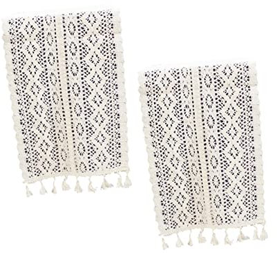BESTonZON Spitzentischdecke Tischdecke Spitze Aushöhlen Blumenmuster Für Tisch Deko