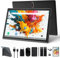 Tablet 10 Pollici con Sim Slot 4G LTE, Tastiera e Penna, 64GB ROM, Android 13, Octa-Core/13MP /1080PFHD/6000mAh, GPS Bluetooth WiFi GPS OTG, Nero