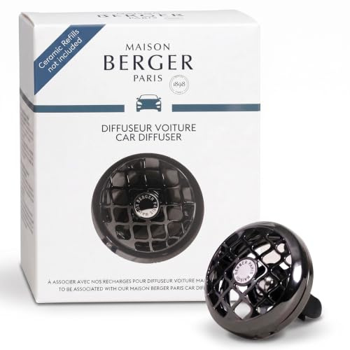 Maison Berger Paris Autodiffuser Resonance Schwarz 4 Wochen Gun Metal Autodiffuser für Automobil-Interieur