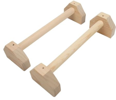 Kisangel Liegestützrahmen Fitnessgerät Muskeltrainingsgerät Reckausrüstung Mit Horizontalstange Parallelbarren-stützausrüstung Aus Holz Für Brustmuskulatur Training