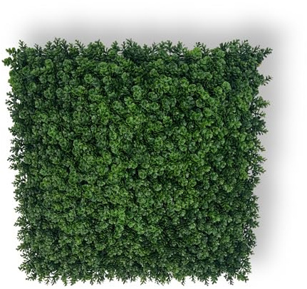 XBrand 12 Pack 20 Artificial Boxwood Hedge Panels for Indoor & Outdoor Use, Faux Greenery Privacy Wall Décor