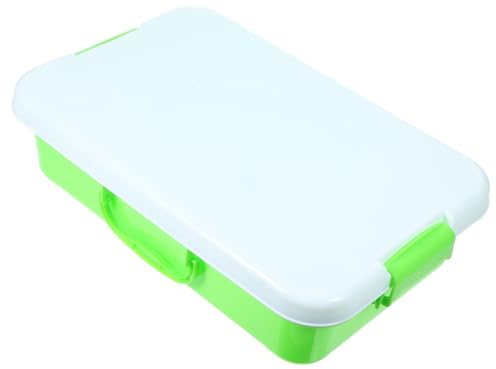 SKISUNO Portable Handheld Sandbox Tray with Lid Small Sand Box Storage Box for Outdoor Play and Organization Easy Carry Reusable Plastic Sand Table