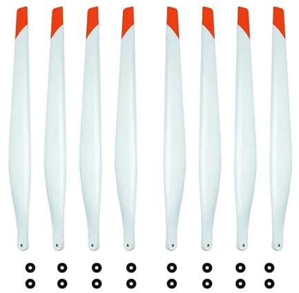 För DJ för Agras T50/T40 Vita propellrar Kolfiber CW CCW För jordbruksdrönare(Set of 8 pcs)