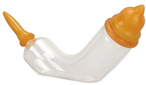 TOPINCN Biberón de Vidrio Ajustable para Alimentación de Leche para Mascotas, Diseño Ergonómico, Alimentador de Leche para Mascotas Recién Nacidas para Gatitos y Cachorros