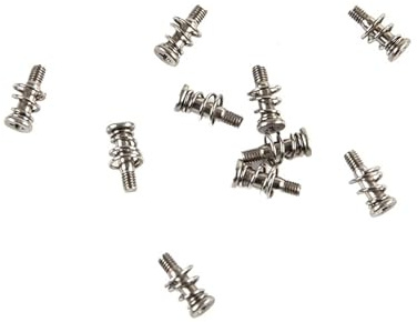 Fläktskruvar PC-fläktskruvar med fjäder, silverfärgade M2 ​​M2.5, flera storlekar, 10-pack(M2x8mm)