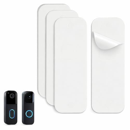 Double-Sided Adhesive Strips for Blink Video Doorbell, 4-Pack Strong Mounting Tape, Drill-Free, No Screws, Residue-Free Installation for Blink Doorbell (2024 Model)