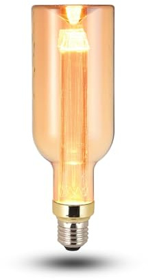Lampadina a filamento LED E27 Base Edison a forma di bottiglia Lampadina da 3 W Lampadina tubolare vintage a vite Lampadine decorative non dimmerabili Senza sfarfallio Lampadina a vite E27 in vetro