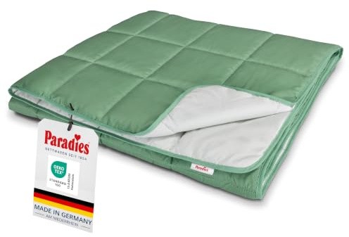 PARADIES Bettdecke ohne Bezug 135x200 cm - Sorelia Sommerdecke 135x200 | Schnelltrocknend, Integrierter Bezug, Waschbar, Besonders leicht, Zweifarbig, Made in Germany