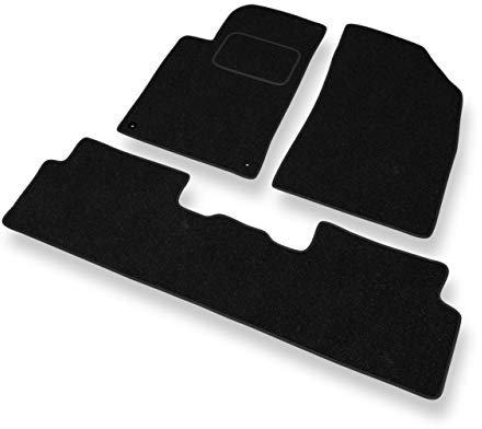 Mossa - Fußmatten Auto kompatibel mit Peugeot 508 (2011-2017) - schwarz Automatten Autoteppiche 1