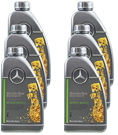 6x1L Original Mercedes Synthetic Motoröl 5W-30 229.52 A 001 989 37 01 BGA6