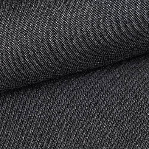 HEKO PANELS Polsterstoff Meterware, Möbelstoff, reißfest, Dunkelgrau | Polyester Möbelstoff Meterware für Sofa, Sessel und Stuhl, extrem reißfest, 146 cm, DIY Polstern