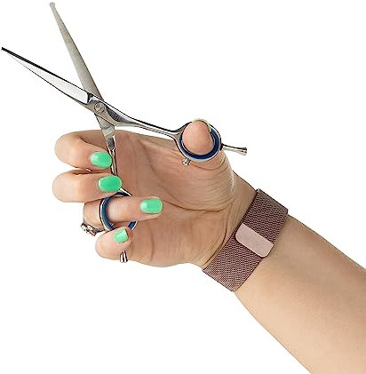 Mikki Doodle, Hunde-, Welpengesichts- und Pfotenschere, scharfe und haltbare halbkonvexe Klinge, verstellbare Spannschraube für Kontrolle und Präzision im Gesicht und an empfindlichen Stellen, 14cm