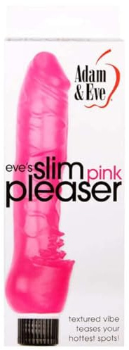 Adam & Eve Pink Vibrator Dildo, Realistic Dildo, Thrusting Sex Toy For Women, Waterproof Jelly Texture, Battery Operated, Adjustable Speeds For Clitoral Anal G Spot Pleasure, Gift Compact And Discreet