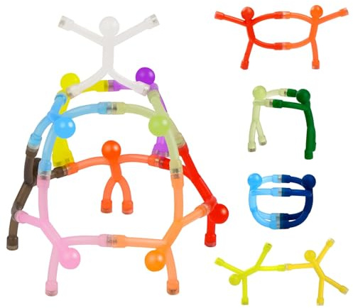 Grtard 10 Stück Kühlschrankmagnete Männer, Mini-Magnetmenschen, kleine Bunte Magnete für den Kühlschrank, lustige Magnet, Flexible Magnet, lustige Magnete für Whiteboard (solide)