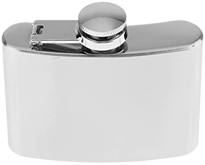 JISADER Mini Fiaschetta Tascabile Flacone in Acciaio Inossidabile Liquore Barware, 4 once 100 ml