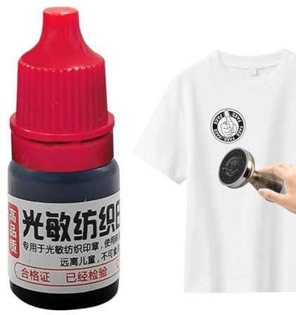 Teksome Siebdruckfarbe, Tinte für den Siebdruck,5 ml Bastel- und Künstlerbedarf | Wasserfeste, multifunktionale, umweltfreundliche, lichtempfindliche Druckfarbe für die Herstellung von T-Shirts und