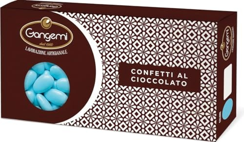 Gangemi - Confetti al Cioccolato Fondente - Colore Celeste - 500 g