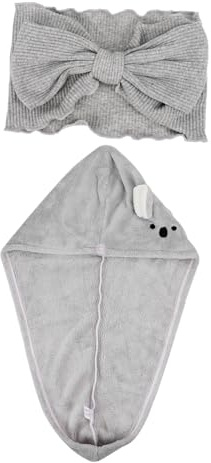 BELLIFFY Haartuch Mit Stirnband Für Damen Saugfähig Und Leicht Als Duschhaube Oder Haarwickel Für Reisen Und Outdoor-aktivitäten