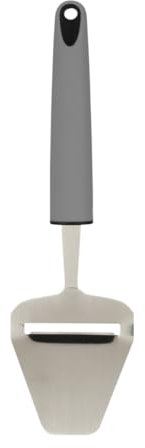 VNEST® Cheese Slicer, Stainless Steel, Multifunction Cheese Cutting Tool with Soft Grip Handle & Dishwasher Safe (Grey)