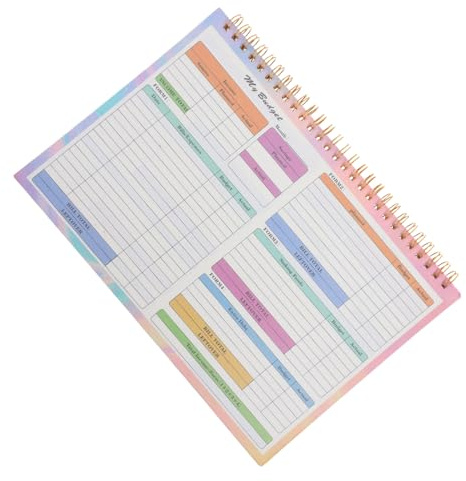 VILLFUL Haushaltsbuch B5 Ausgabenjournal und Wochenplaner mit Portablem Design und Undatierten Seiten für Private und Geschäftliche Finanzbuchhaltung im Büro und Zuhause