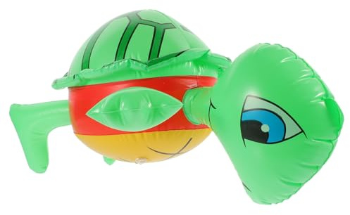 HEALSOPTHY Aufblasbare Schildkröte PVC Lustige Partydekoration für Wasser und Tier Themen für Fotoaccessoires und Reisen Leicht und Kompakt Sorgt für Festliche