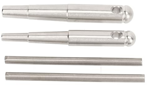 TOPINCN 2-teiliger Trompeten-Reparatur-Windeisen mit Griff, Metall-Wartungswerkzeug-Set für Waldhornposaune, Robustes Werkzeug Zum Entfernen von Dellen aus Blechblasinstrumenten