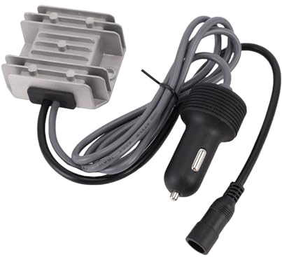 Jectse Mini Adattatore per Auto Parabola Satellitare Convertitore 30V Stabile per Auto Camion Nave Lega di Alluminio IP68 Resistente All'acqua 3.5A 105W per modalità ACC